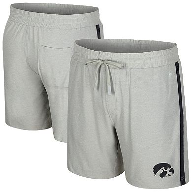 Men's Colosseum Gray Iowa Hawkeyes Mac Shorts