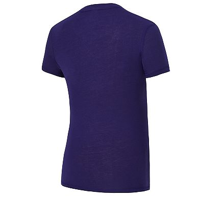 Women's Concepts Sport Purple/Gold Minnesota Vikings Avondale T-Shirt & Pants Flannel PJ Set