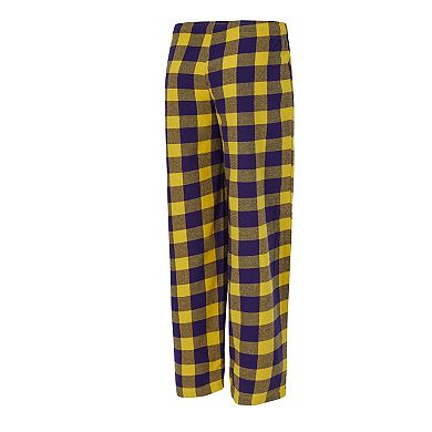 Women's Concepts Sport Purple/Gold Minnesota Vikings Avondale T-Shirt & Pants Flannel PJ Set
