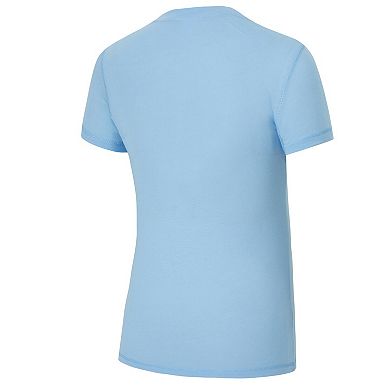 Women's Concepts Sport Powder Blue/Navy Los Angeles Chargers Avondale T-Shirt & Pants Flannel PJ Set