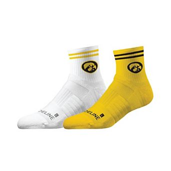 Unisex Strideline Iowa Hawkeyes Premium Knit 2-Pack Half Calf Socks Set