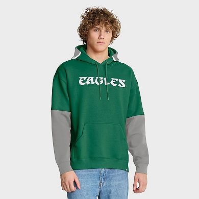 Men's Fanatics Kelly Green Philadelphia Eagles Helmet Retro Pullover Hoodie