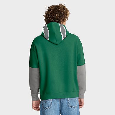 Men's Fanatics Kelly Green Philadelphia Eagles Helmet Retro Pullover Hoodie