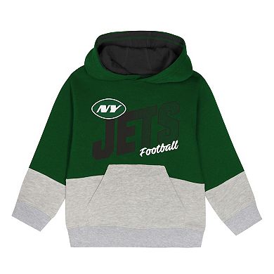Toddler Outerstuff Green New York Jets Lineman Fleece Hoodie & Pants Set
