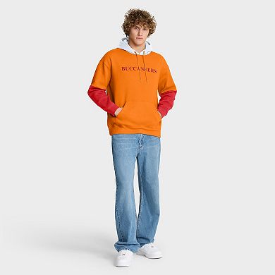 Men's Fanatics Tan Tampa Bay Buccaneers Helmet Retro Pullover Hoodie