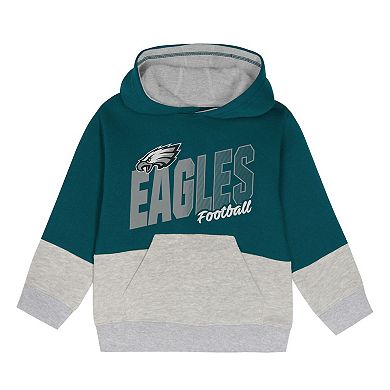 Toddler Outerstuff Midnight Green Philadelphia Eagles Lineman Fleece Hoodie & Pants Set