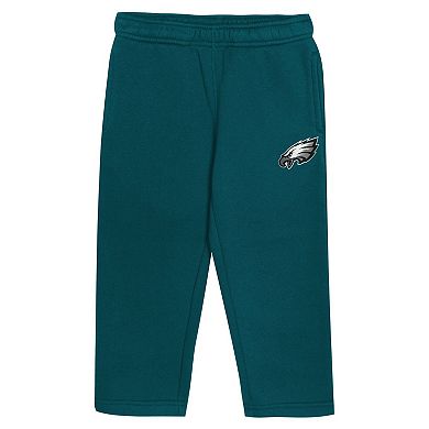 Toddler Outerstuff Midnight Green Philadelphia Eagles Lineman Fleece Hoodie & Pants Set
