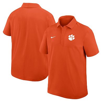 Men's Nike Orange Clemson Tigers 2025 Coaches Sideline Polo