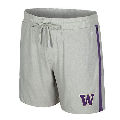 Men's Colosseum Gray Washington Huskies Mac Shorts