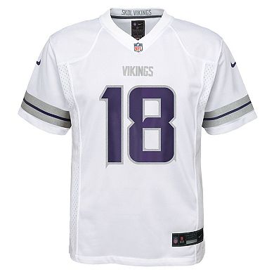 Preschool Nike Justin Jefferson White Minnesota Vikings Alternate Player Game Jersey