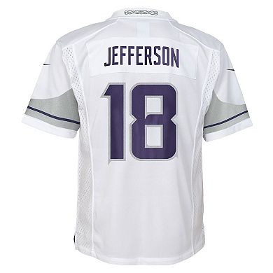 Preschool Nike Justin Jefferson White Minnesota Vikings Alternate Player Game Jersey