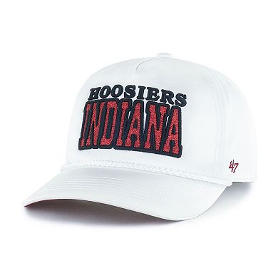 Women's '47 White Indiana Hoosiers Outspoken Hitch Adjustable Hat