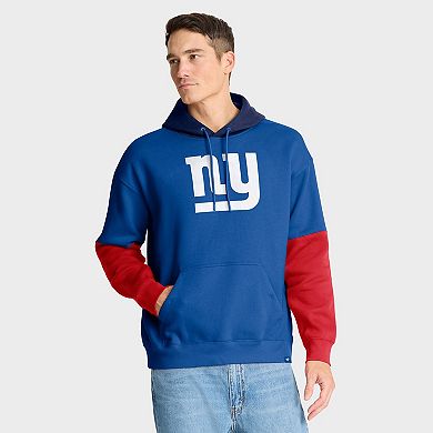 Men's Fanatics Royal New York Giants Helmet Retro Pullover Hoodie