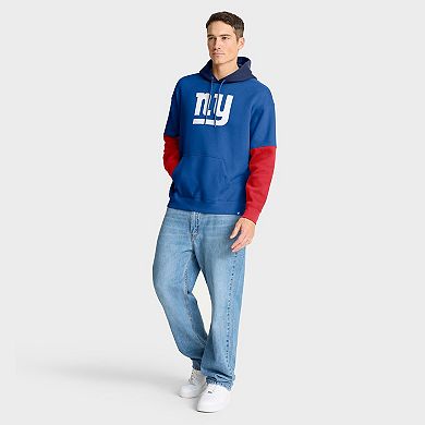 Men's Fanatics Royal New York Giants Helmet Retro Pullover Hoodie