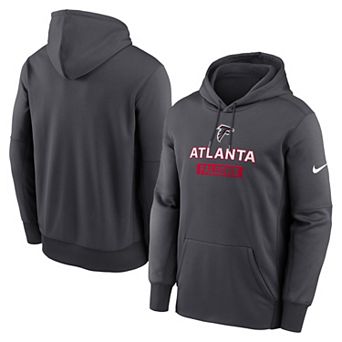 Men's Nike Anthracite Atlanta Falcons Toss Sweep Performance Pullover Hoodie