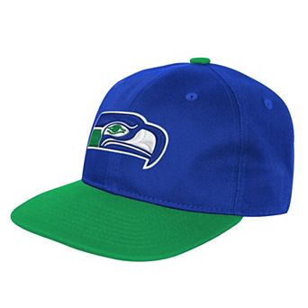 Youth Outerstuff Royal Seattle Seahawks True Retro Adjustable Hat