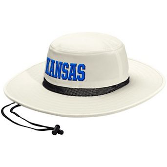 Unisex adidas Cream Kansas Jayhawks Wide Brim Boonie Bucket Hat