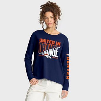 Women's Fanatics Navy Denver Broncos Hometown Legacy Long Sleeve T-Shirt