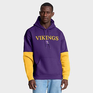 Men's Fanatics Purple Minnesota Vikings Helmet Retro Pullover Hoodie
