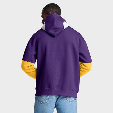 Men's Fanatics Purple Minnesota Vikings Helmet Retro Pullover Hoodie