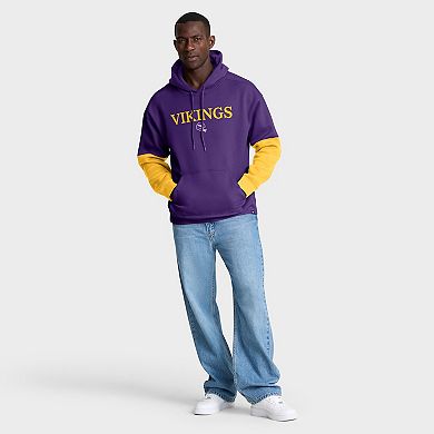 Men's Fanatics Purple Minnesota Vikings Helmet Retro Pullover Hoodie