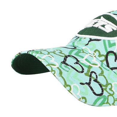 Girls Preschool '47 Green New York Jets Mural Clean Up Adjustable Hat