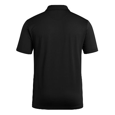Men's adidas Black Miami Hurricanes Ultimate 365 Ottoman Polo Shirt