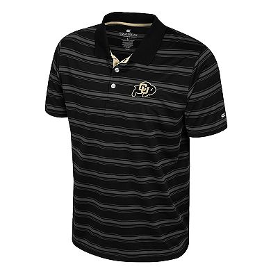 Men's Colosseum Black Colorado Buffaloes Milk Steak Polo