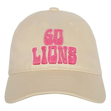 Girls Youth Outerstuff Cream Detroit Lions Blitz Adjustable Hat