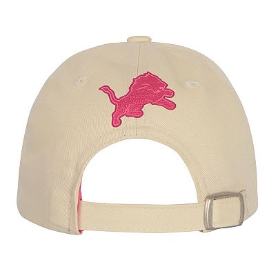 Girls Youth Outerstuff Cream Detroit Lions Blitz Adjustable Hat