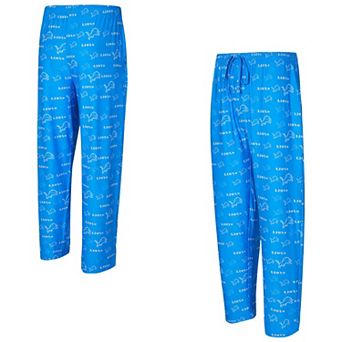 Men's Concepts Sport Blue Detroit Lions Mosaic All Over Print Pants