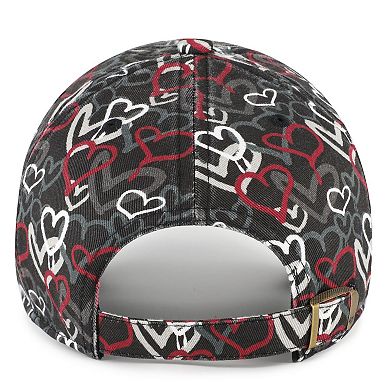 Girls Youth '47 Black Washington Commanders Mural Clean Up Adjustable Hat