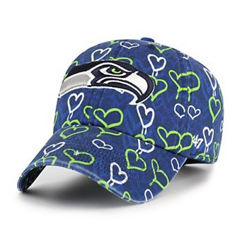 Girls Preschool '47 College Navy Seattle Seahawks Mural Clean Up Adjustable Hat