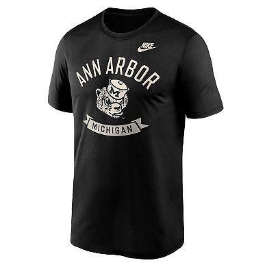 Men's Nike Black Michigan Wolverines Fashion Hometown Legend Dri-FIT T-Shirt