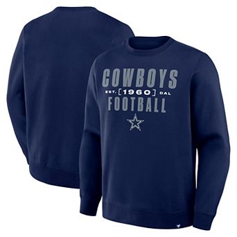 Men's Fanatics Navy Dallas Cowboys Powerful Throw Legacy Sweatshirt