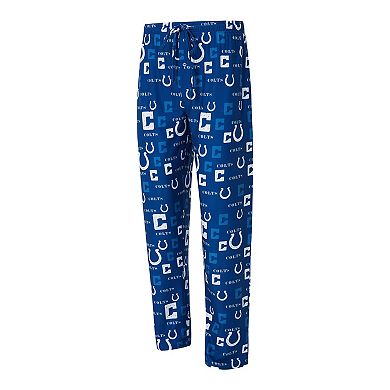 Men's Concepts Sport Royal Indianapolis Colts Mosaic All Over Print Pants