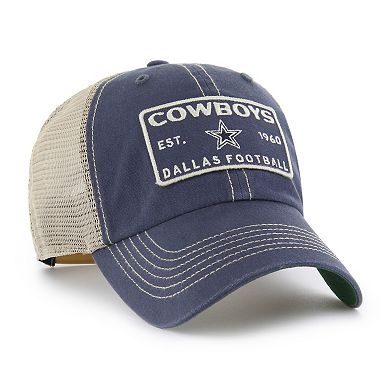 Men's '47 Navy Dallas Cowboys Wabash Trucker Clean Up Adjustable Hat