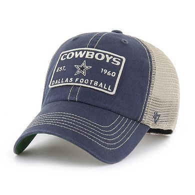 Men's '47 Navy Dallas Cowboys Wabash Trucker Clean Up Adjustable Hat