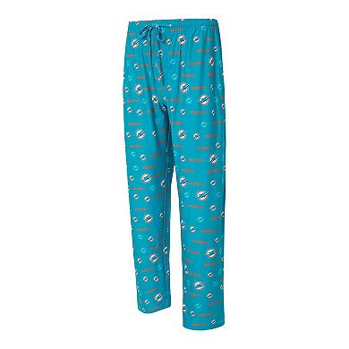 Men's Concepts Sport Aqua Miami Dolphins Mosaic All Over Print Pants