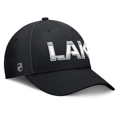 Men's Fanatics Black/Silver Los Angeles Kings Authentic Pro Rink Flex Hat