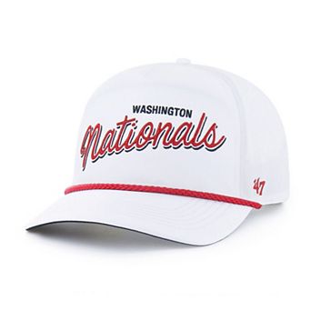 Men's '47 White Washington Nationals Brrr Fairway Hitch Adjustable Hat