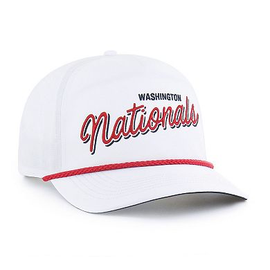 Men's '47 White Washington Nationals Brrr Fairway Hitch Adjustable Hat