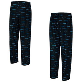 Men's Concepts Sport Black Carolina Panthers Mosaic All Over Print Pants