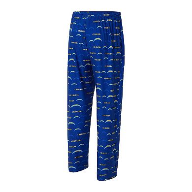 Men's Concepts Sport Royal Los Angeles Chargers Mosaic All Over Print Pants