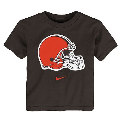 Toddler Nike Brown Cleveland Browns Primary Logo T-Shirt