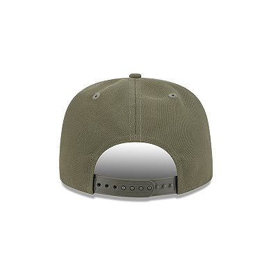 Men's New Era Olive Miami Dolphins Color Pack A-Frame 9FIFTY Snapback Hat