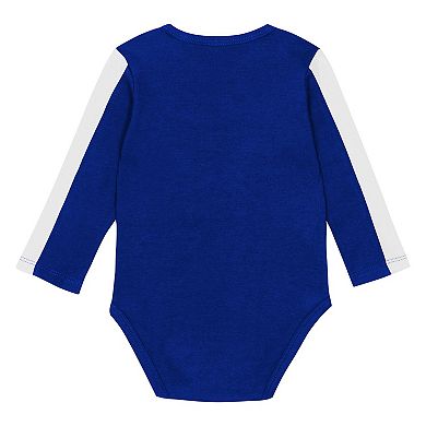 Infant Outerstuff Royal/White Kentucky Wildcats Double Down Creeper and Pants 3-Piece Set