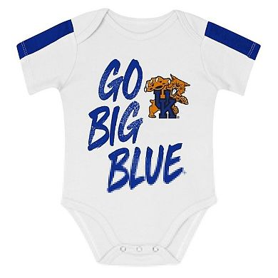 Infant Outerstuff Royal/White Kentucky Wildcats Double Down Creeper and Pants 3-Piece Set