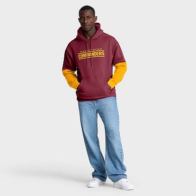 Men's Fanatics Burgundy Washington Commanders Helmet Pullover Hoodie