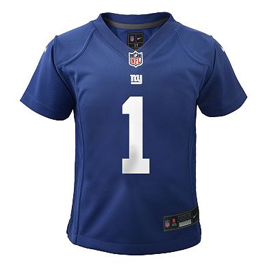 Preschool Nike Malik Nabers Royal New York Giants Team Player Game Jersey
